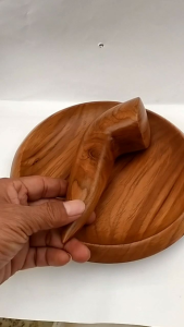 cobek dan ulekan cobek kayu jati kwalitas premium