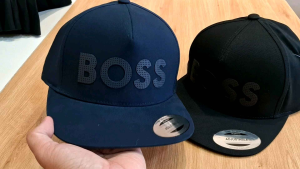 Nón snapback Hugo Boss { Full Tem Code } Perforated Logo In Honeycomb Piqué Dark Blue mũ snapback logo Bosssnapback thể thao thời trang {Hình thật}