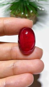 ธนาภรณ์พลอยทับทิมสีแดงสด เนื้อแก้ว 24.15 กะรัต(พลอยแท้100%)(GSH1006)