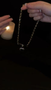 K110 (Beli 2 dapat bonus) COD Kalung hati hitam wanita titanium Hadiah Perhiasan