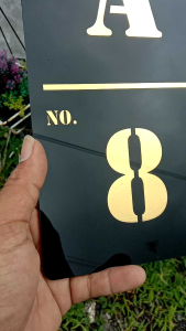 papan plakat blok rumah