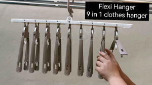 Uniglobal Flexi Hanger (9 in 1 clothes hanger) MULTI-PURPOSE storage hanger #730