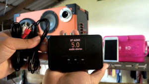 บลูทูธ 5.0 เสียงสเตอริโอ 30 เมตร รับไกล USB AUX RCA
