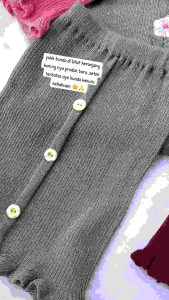 dress setelan rajut baju anak perempuan/setelan setrok anak motif bunga bordir