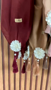 Segi empat Paris Premium Tassel Bunga Gemoy Terhits Terbaru Segiempat Clarissa Terlaris