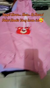 Sweater Hoodie Anak Perempuan Kece Kuromi Candy Bahan Fleece Usia 5-15 Tahun