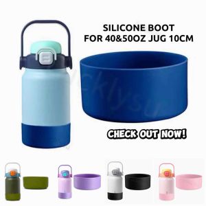 Boot It Up! Silicone Jug Boot – Heavy Duty Bottle Protector for 40oz 50oz Aqua Flask | 10CM Anti-Slip Base Guard