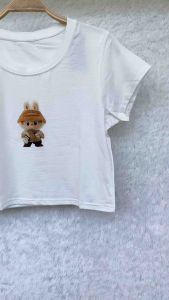 ATASAN CROP TOP LABUBU WANITA / CROP TOP TSHIRT