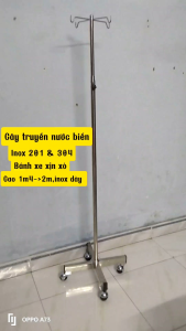 [HCM]Cây truyền nước biển inox 201