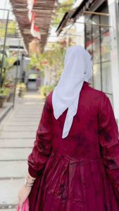 Gamis Twill Motif Blackberry Bg Collection