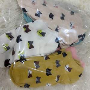 ถุงเท้าผู้หญิงแฟชั่นSale 5คู่ ลายแมว ผ้าฝ้าย Cat