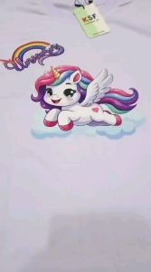 Kaos Lucu Anak-Anak Unicorn Fashion Cute Usia 2-11Tahun