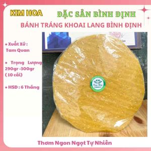 Combo 20 Cái Bánh Tráng Khoai Lang BÌNH ĐỊNH Loại dày size 25cm – ĐẶC SẢN BÌNH ĐỊNH