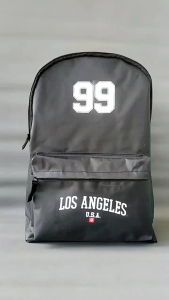 Naufal.stotebag Tas Ransel distro motif los angeles 99-Tas Ransel backpack sd smp sma kuliah