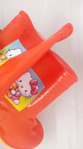 Sepatu Boots Anak Perempuan 2 tahun - 9 tahun Lucu Kekinian Motip Hello Kitty Sepatu Anti Air Hujan