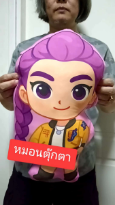 ตุ๊กตาหมอนการ์ตูน K-Pop Demon Hunters ขนาด 45cm นุ่มนิ่ม พิมพ์ลายด้านเดียว