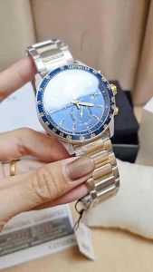 ĐỒNG HỒ NAM CHÍNH HÃNG Citizen AN3684-59L Quartz Blue Dial Chronograph Demi Gold Stainless Steel For Men