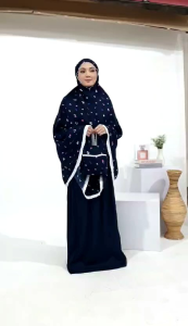 Mukena Rayon Jumbo Dewasa Motif Bunga Kecil Printing