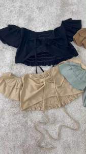 เสื้อเกาะอกต่อแขน เสื้อสาว เสื้อคนอ้วน เสื้อเกาะอกน่ารักๆ