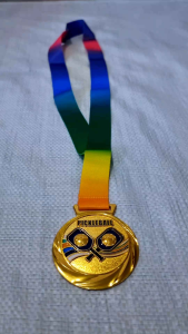 PICKLEBALL MEDALS  6cm diameter in gold silver and bronze