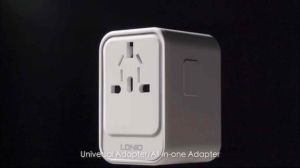 LDNIO Z6 Universal GaN Wide-world Travel Adaptor Multi Plug Power Travel Adapters With Dual USB & TypeC Charger
