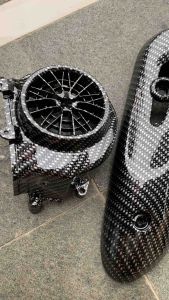 2 pcs Item carbon scoopy Donut 2017-2019 // Carbon celup wtp scoopy donut ESP