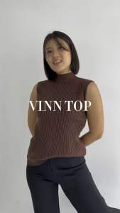 ILOMODE Vinn sleeveless top jumbo knit highneck