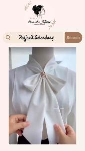 A193✨Penjepit Selendang 丝巾扣 Scarf Brooch Pin 珍珠韩版简约时尚山茶花披肩装饰扣衣角T恤腰带打结扣Ikat Pinggang Baju Skaf Clip