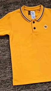 Kaos Polo Anak Premium Usia 1-12 Tahun Wangki Kuning Anak - eevyxstore