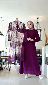 NEW ARRIVAL Gamis Rompi Outer Terpisah / Gamis Pesta Modern / Gamia Kondangan Mewah / Dres Kekinian / Gamis Premium / Baju Gamis Outher  / Gamis Ibu dan Anak / Couple Ibu dan Anak