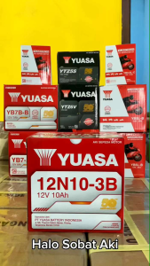 YUASA 12N10 AKI ORIGINAL VESPA P 200 THUNDER 250 NOZOMI 2 RODA EMERGENCY LAMP BINTER MERCY YUASA 12N10-3B