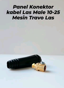 Panel Socket Male Konektor Kabel Las Socket Kecil 10-25 Mesin Travo Las