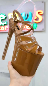 Elegant Pageant Platform Heels 8inch 3color available 36-40 sizes Womens Shoes Heels Mules