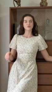 Pixie Bubble Dress (Splash) เดรสแขนบอลลูน