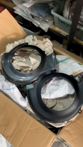 Cover tutup kipas magnet vespa smallframe pts spesial darling model airscoop Racing Carbon paint bagus murah grosir eceran