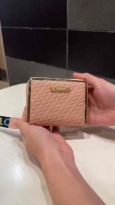 Cute Wallets for Womens Next Generation Protection with Metal Frame Personalized Lace 2 Cards Slot ID Picture Slot Elegant Design Available in Multiple Colors