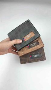 Leathers USA Mens PU Leather Bifold Wallet for Business and Fashion Short Design Compact and Durable Wallet