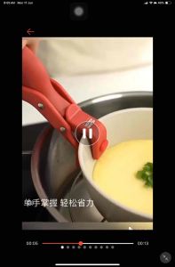 Anti-Scalding Clip Non-slip Hot Plate Gripper Kitchen Bowl Clip Dish Clamp Tongs Heat Resistant Lift Hot Dishes From Steamer Oven Practical Kitchen Gadgets Durable Silicone