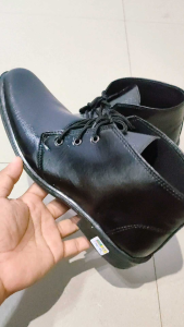 SEPATU PANTOFEL PDH Bot resleting tali  KULIT SECURITY SATPAM TNI POLRI /SEPATU PDH HITAM TALI KULIT UKURAN 33 34 35 36 37 38 39 40 41 42 43 44