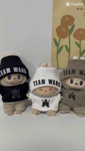 (พร้อมส่ง) ชุดตุ๊กตา Labubu เสื้อ+หมวก 2 ชิ้น ใส่ได้ทั้ง v.1 และ v.2