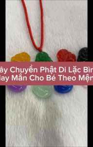 Vòng cổ mặt Phật Di Lặc cho bé bình an may mắn mã KG01