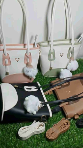 Tas selempang Tote mini mode ekambe free boneka