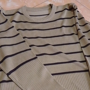 Haruka Sweter Rajut Stripe Premium