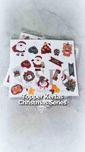 [1 SET ISI 10 LEMBAR] TOPPER NATAL TERMURAH !!! MULAI 100 PERAK PER GAMBAR SAMPAI DENGAN 170 GAMBAR PER SET TOPPER KERTAS HIASAN KUE TART SOUVENIR CUPCAKE CAKE DECORATION NATAL CHRISTMAS SANTA CLAUS MERRY CHRISTMAS XMAS MARRY CHRISTMAS