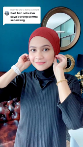 SEBAWANG TUDUNG SARUNG MOSSCREPE (PLAIN)