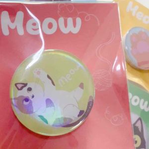 Griptok Hologram กริปต๊อก ติดมือถือ โฮโลแกรม กริปต๊อกลายดอกไม้น่ารัก  ใสๆ วิบวับ ร้านคนไทย