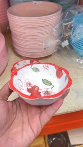 ถ้วยเซรามิค ขนาด4.5นิ้ว ลายเชอร์รี่