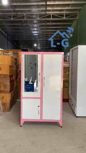 TỦ QUẦN ÁO SẮT SƠN TĨNH ĐIỆN CÓ GƯƠNG – BỀN ĐẸP TIỆN DỤNG (TQA-LG)