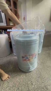 ถังไอติมพลาสติกทรงกระบอก ไส้ในสแตนเลส ขนาด 80 ลิตร