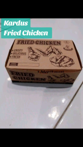 KARDUS FRIED CHICKEN ISI 100PCS DUPLEX LAMINASI 1WARNA
